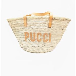 Emilio Pucci Woven Basket Tote